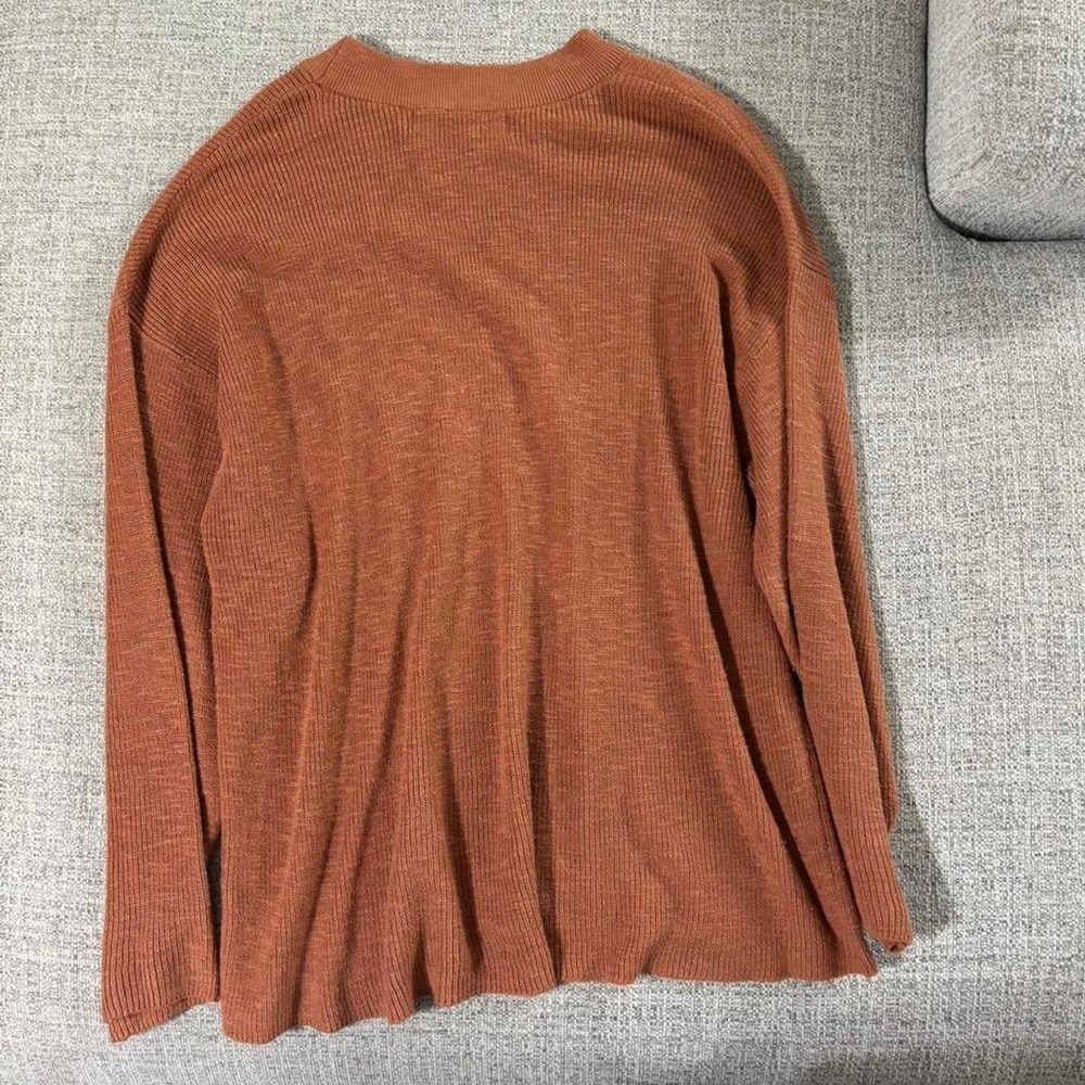 FP Beach orange long sleeve top Size XS - Picture 3 of 3